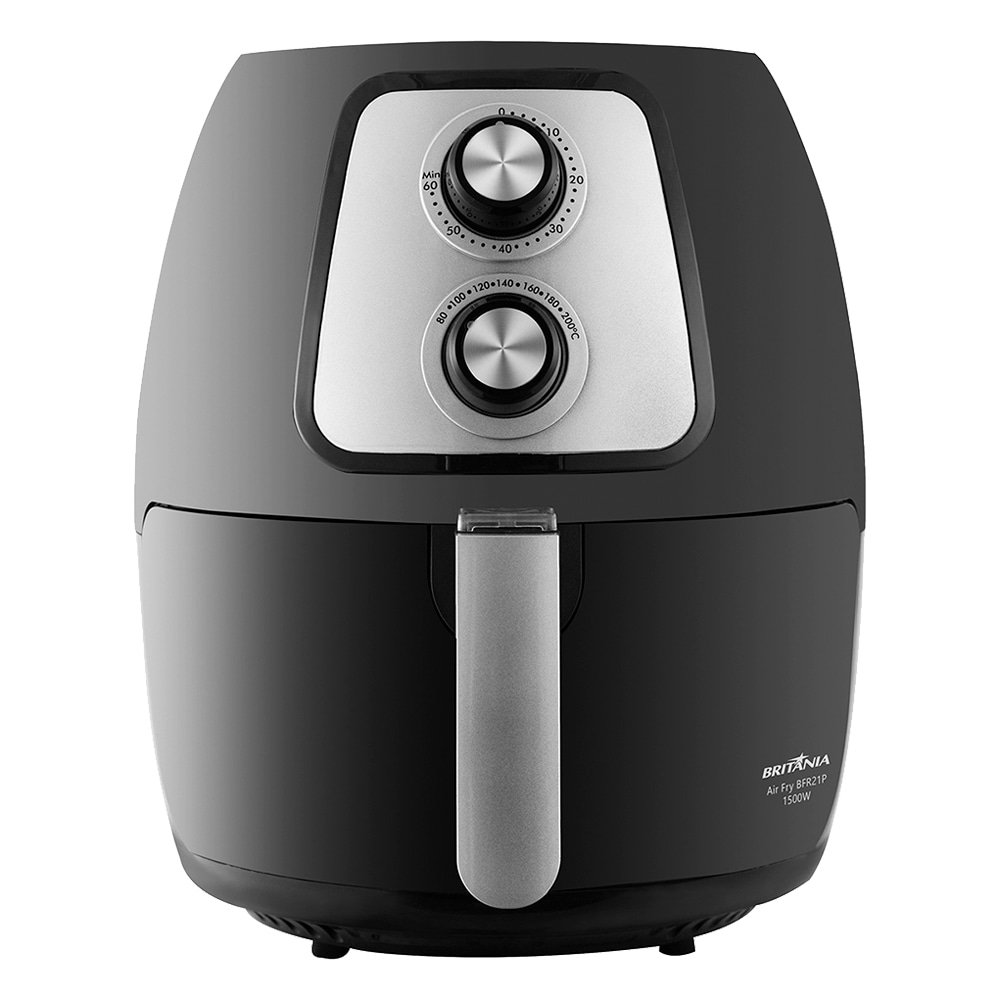 Fritadeira sem Óleo Britânia Air Fryer BFR21P - 4 Litros, 1500W, Preto 220V