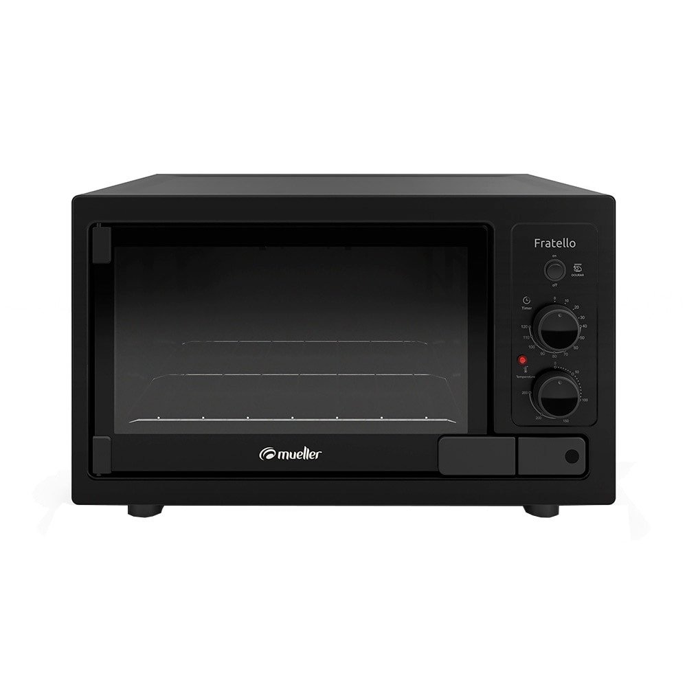 Forno Elétrico de Bancada Mueller 44 Litros, Fratello, Com Timer, Preto, 110V