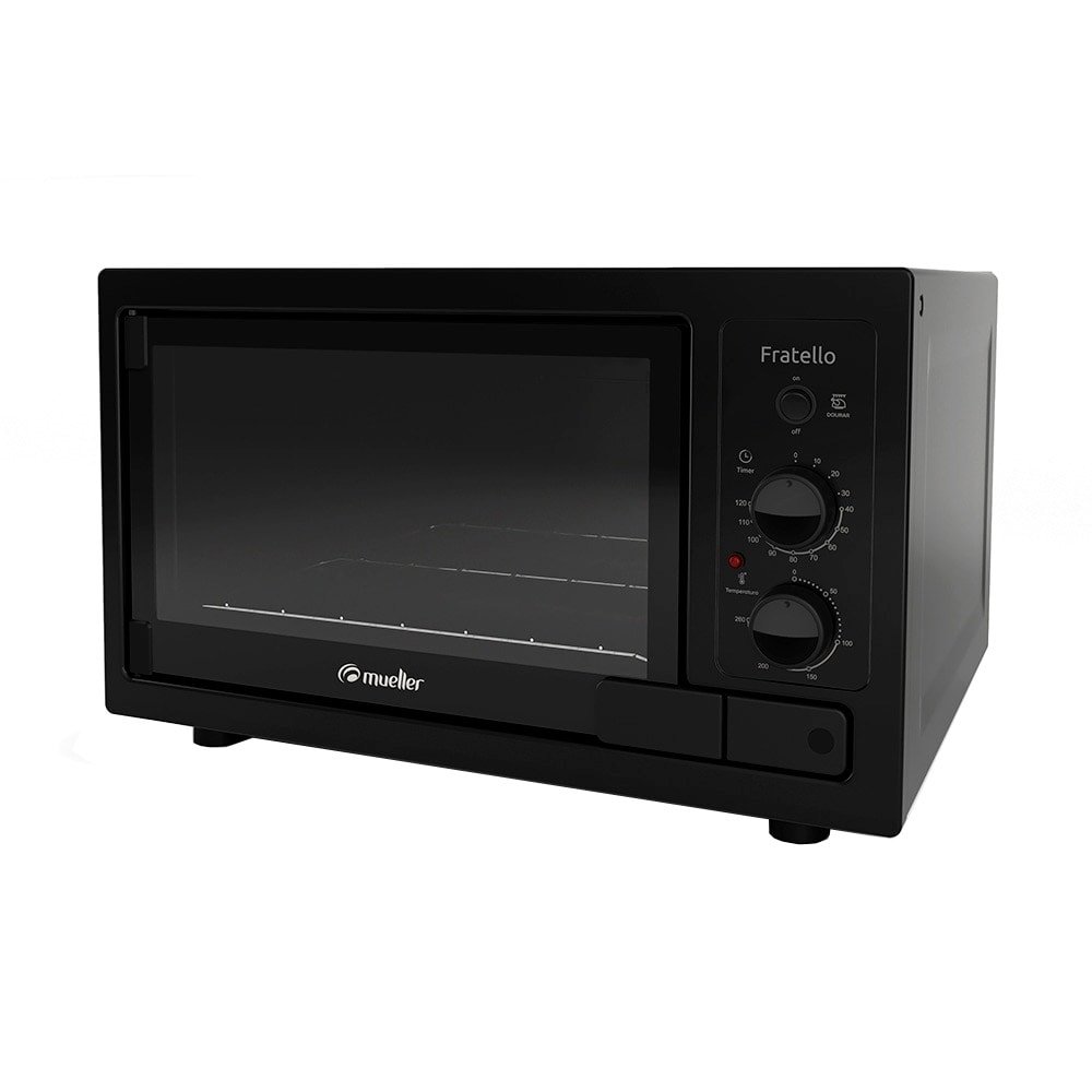 Forno Elétrico de Bancada Mueller 44 Litros, Fratello, Com Timer, Preto, 110V
