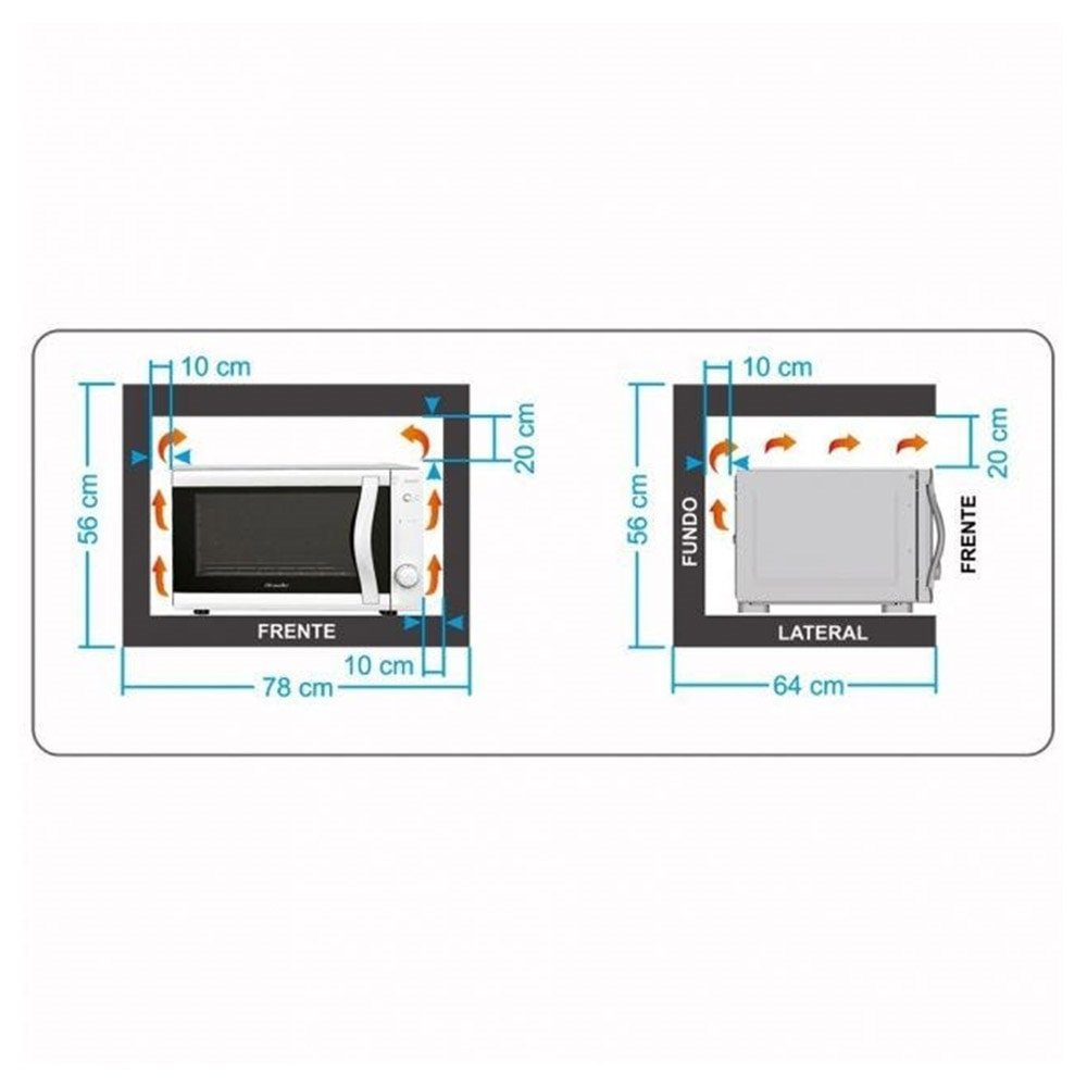 Forno Elétrico de Bancada Mueller 44 Litros, Fratello, Com Timer, Preto, 110V