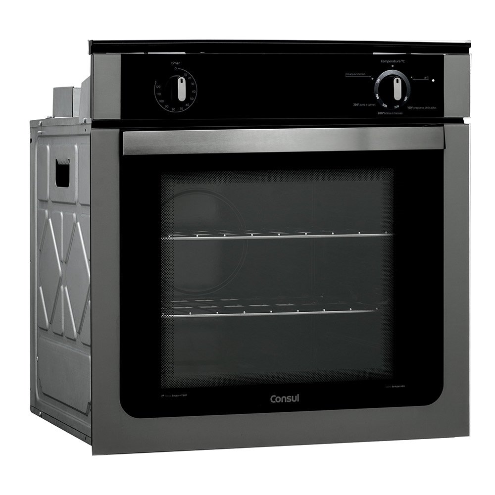 Forno a Gás de Embutir Consul 78L COA84BR, Prata, 220V
