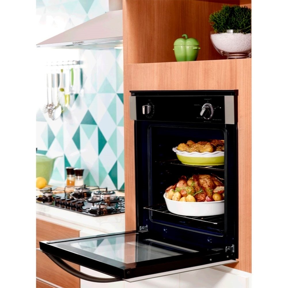 Forno a Gás de Embutir Consul 78L COA84BR, Prata, 220V