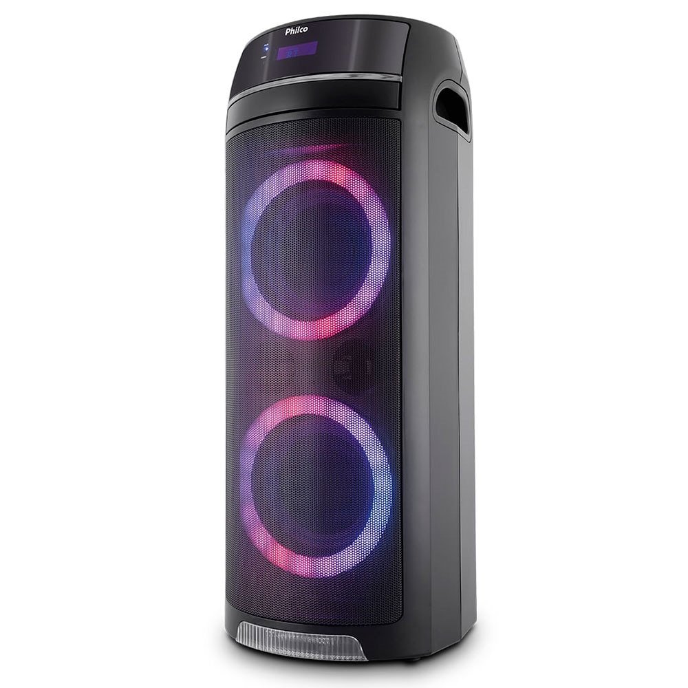 Caixa Amplificada Philco PCX7500, USB, Bluetooth, FM, Entrada Auxiliar, 400W RMS, Bivolt