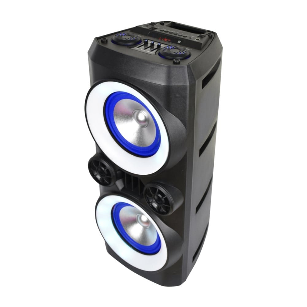 Caixa Amplificada Multilaser SP379, Entradas USB, Auxiliar, Cartão de Memória, Rádio FM, Bluetooth, 300W RMS