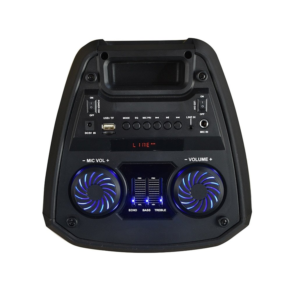 Caixa Amplificada Multilaser SP379, Entradas USB, Auxiliar, Cartão de Memória, Rádio FM, Bluetooth, 300W RMS