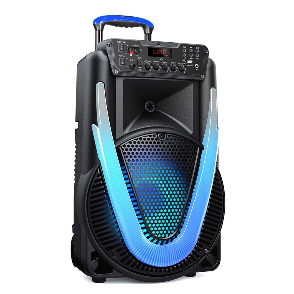 Caixa Amplificadora Multilaser SP396 Sunny II 15P, Entrada AUX,P10/USB/SD/TWS, Bluetooth, Rádio FM, 800W RMS