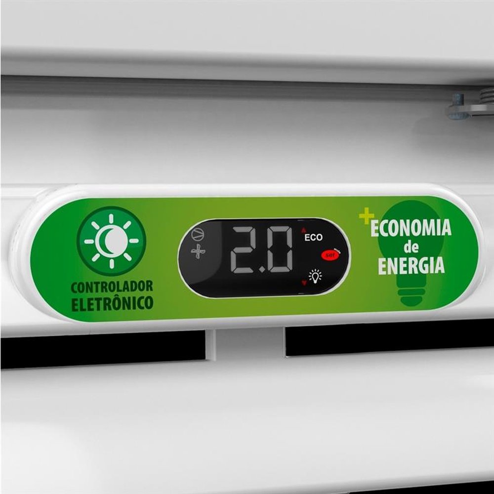 Expositor/Refrigerador Vertical Meltalfrio 406 Litros VB40RL Vitrine, Porta de Vidro, Branco, 220V