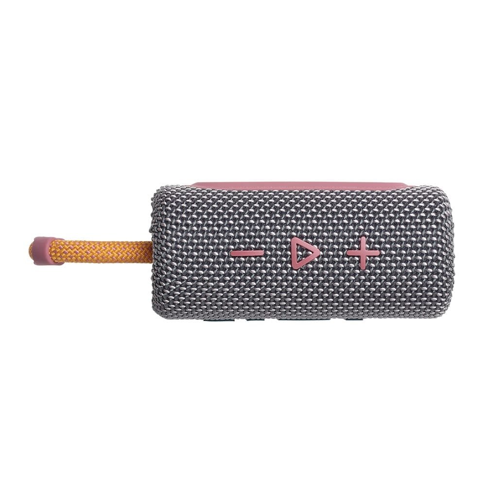 Caixa de Som Bluetooth JBL GO 3, Bateria de até 5h, À Prova D'Água, Cinza