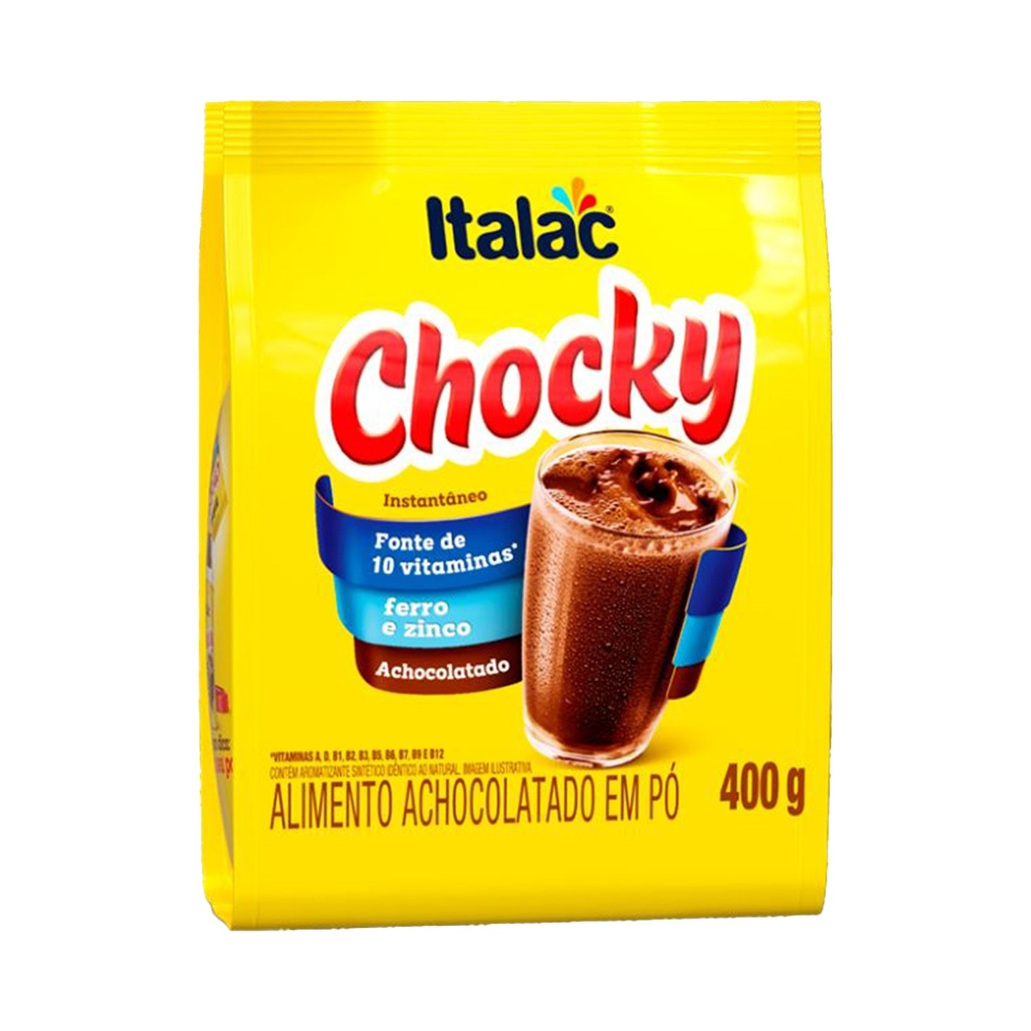 Achocolatado Italac Sachê 400g - Embalagem com 24 Unidades