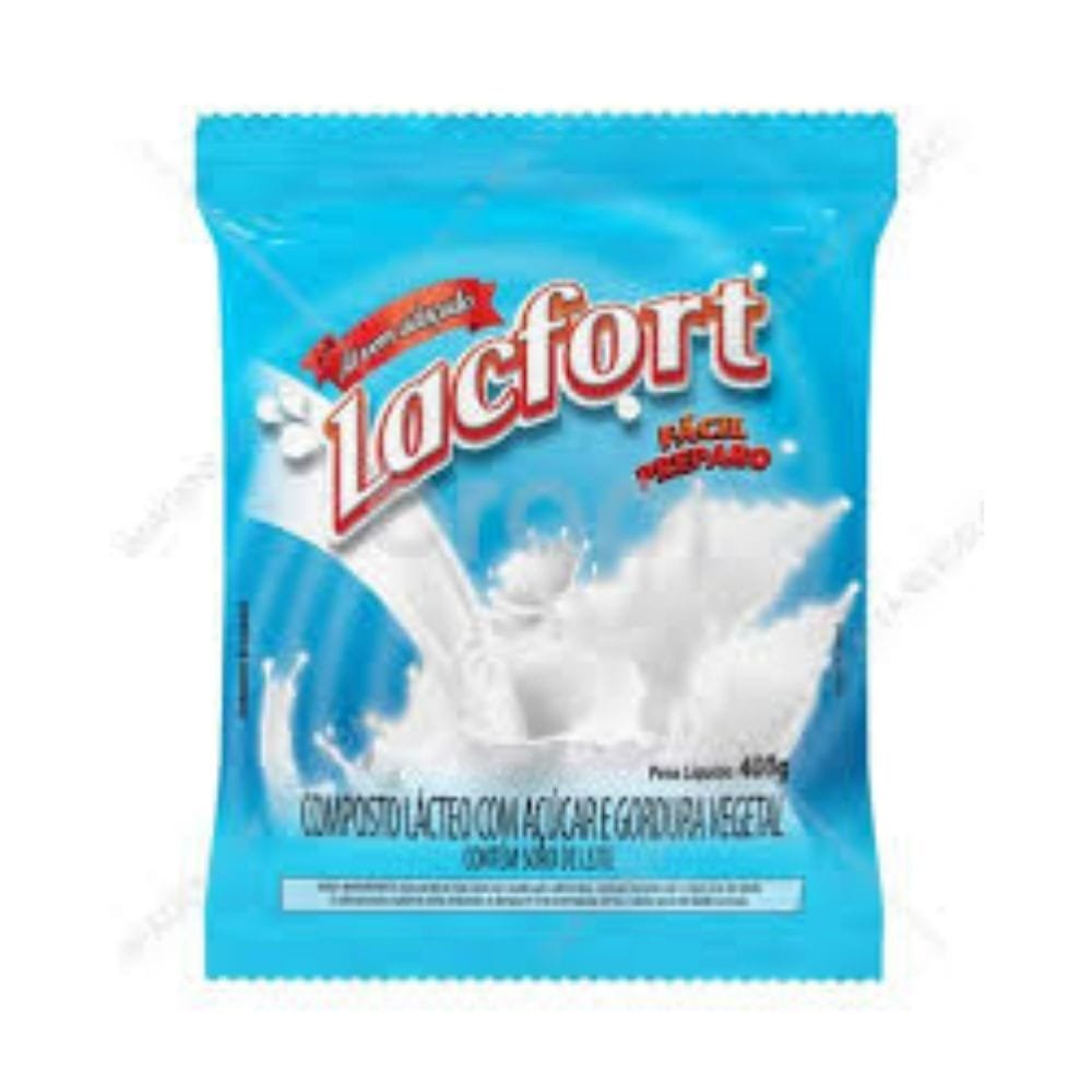 Leite Em Pó Lacfort Composto Lacteo Adocado 400g - Embalagem c/ 25 unidades