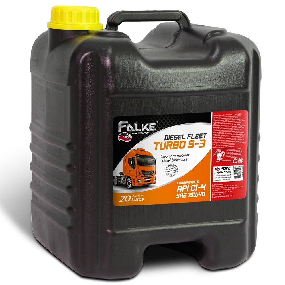 Óleo Lubrificante Falke Diesel Fleet Turbo S3 API CI4 SAE 15W40 20 Litros