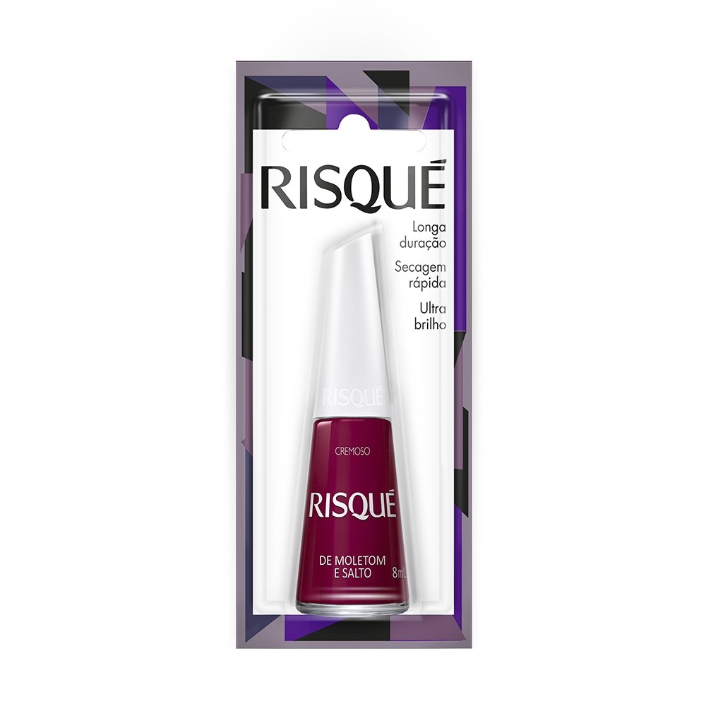 Esmalte Risqué Cremoso Moletom e Salto Blister 8ml