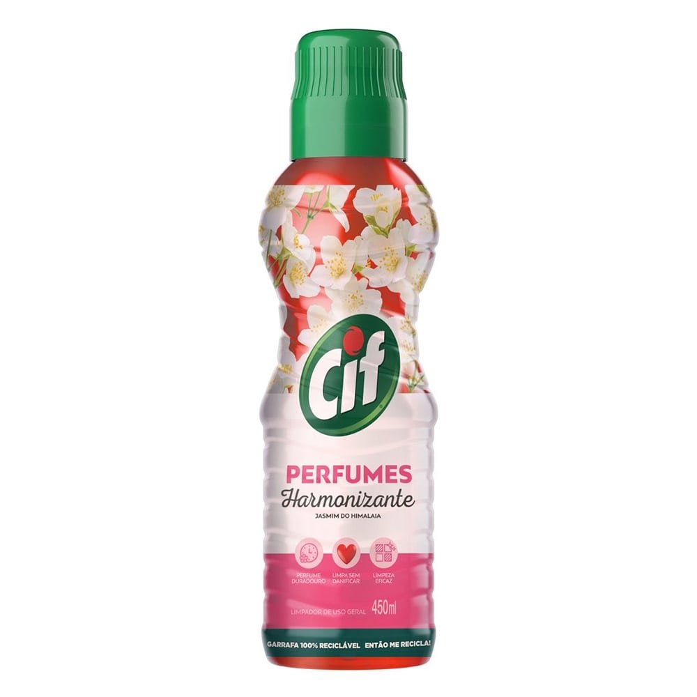 Limpador Perfumado Cif Harmonizante 450ml - Embalagem com 12 Unidades