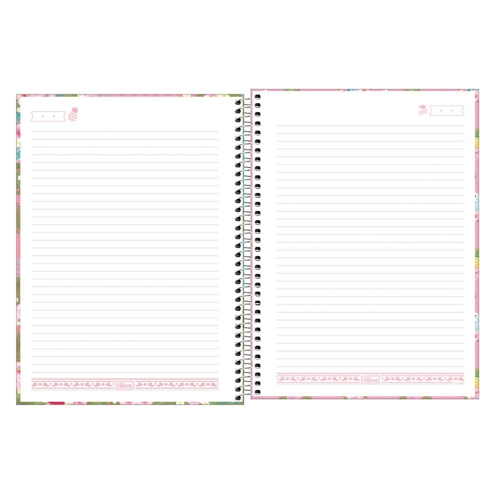 Caderno Capa Dura Universitário Jolie 320 Folhas 16 Matérias 2 Unidades - Tilibra