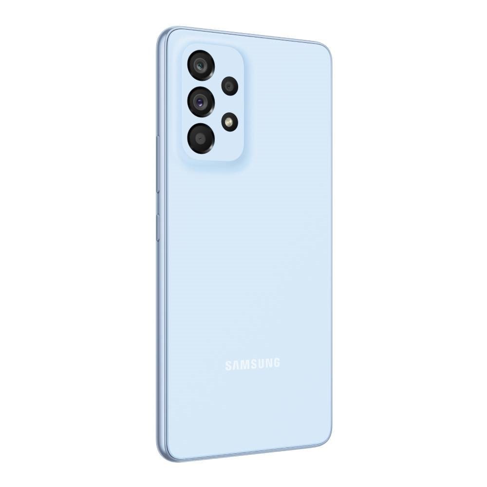 Smartphone Samsung Galaxy A53, Azul, Tela 6.5", 5G+Wi-Fi+NFC, And. 12, Câm. Tras. de 64+12+5+5MP, Frontal 32MP, 8GB RAM, 128GB