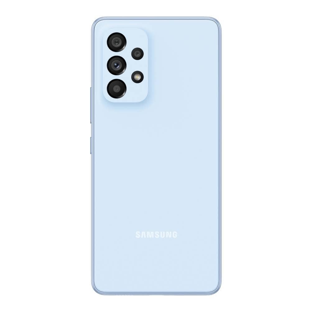 Smartphone Samsung Galaxy A53, Azul, Tela 6.5", 5G+Wi-Fi+NFC, And. 12, Câm. Tras. de 64+12+5+5MP, Frontal 32MP, 8GB RAM, 128GB