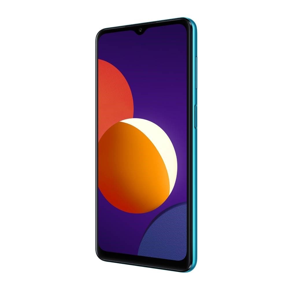 Smartphone Samsung Galaxy M12 Verde, Tela 6.5" | 4G+Wi-Fi+NFC, And. 11, Câm. Tras. em 48+5+2+2MP, Frontal de 8MP, 4GB RAM, 64G