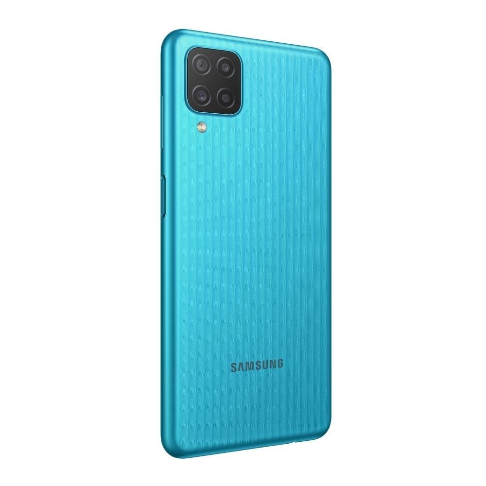 Smartphone Samsung Galaxy M12 Verde, Tela 6.5" | 4G+Wi-Fi+NFC, And. 11, Câm. Tras. em 48+5+2+2MP, Frontal de 8MP, 4GB RAM, 64G