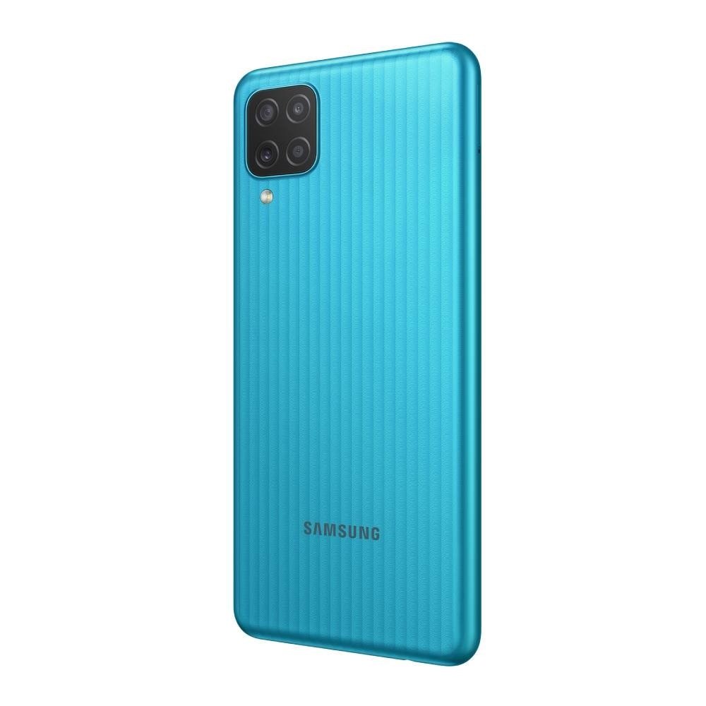 Smartphone Samsung Galaxy M12 Verde, Tela 6.5" | 4G+Wi-Fi+NFC, And. 11, Câm. Tras. em 48+5+2+2MP, Frontal de 8MP, 4GB RAM, 64G