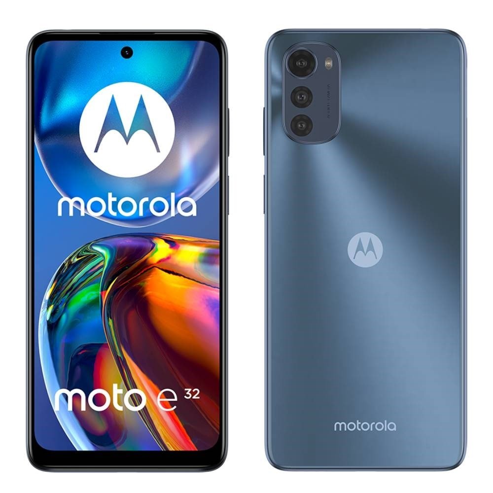 Smartphone Motorola Moto E32 Grafite, Tela de 6.5", 4G+Wi-Fi, And. 11, Câm. Tras. de 16+2+2MP, Frontal 8MP, 4GB RAM, 64GB