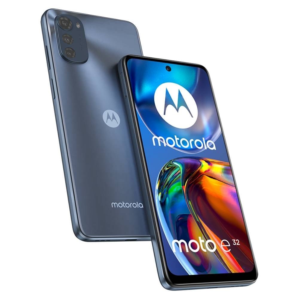 Smartphone Motorola Moto E32 Grafite, Tela de 6.5", 4G+Wi-Fi, And. 11, Câm. Tras. de 16+2+2MP, Frontal 8MP, 4GB RAM, 64GB