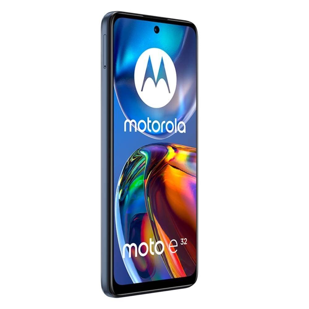 Smartphone Motorola Moto E32 Grafite, Tela de 6.5", 4G+Wi-Fi, And. 11, Câm. Tras. de 16+2+2MP, Frontal 8MP, 4GB RAM, 64GB