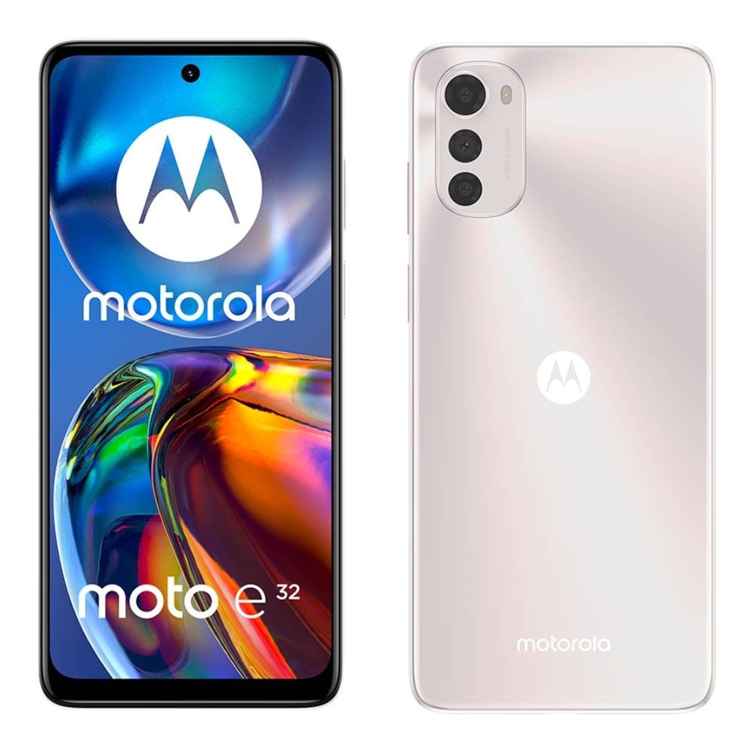 Smartphone Motorola Moto E32 Rosê, Tela de 6.5", 4G+Wi-Fi, And. 11, Câm. Tras. de 16+2+2MP, Frontal 8MP, 4GB RAM, 64GB