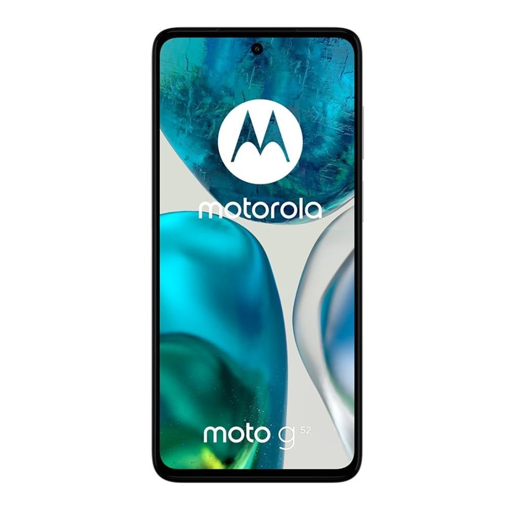 Smartphone Motorola Moto G52 Branco, Tela de 6.6" - 4G+Wi-Fi+NFC, And. 12, Câm. Tras. - 50+8+2MP, Frontal 16MP, 4GB RAM, 128GB