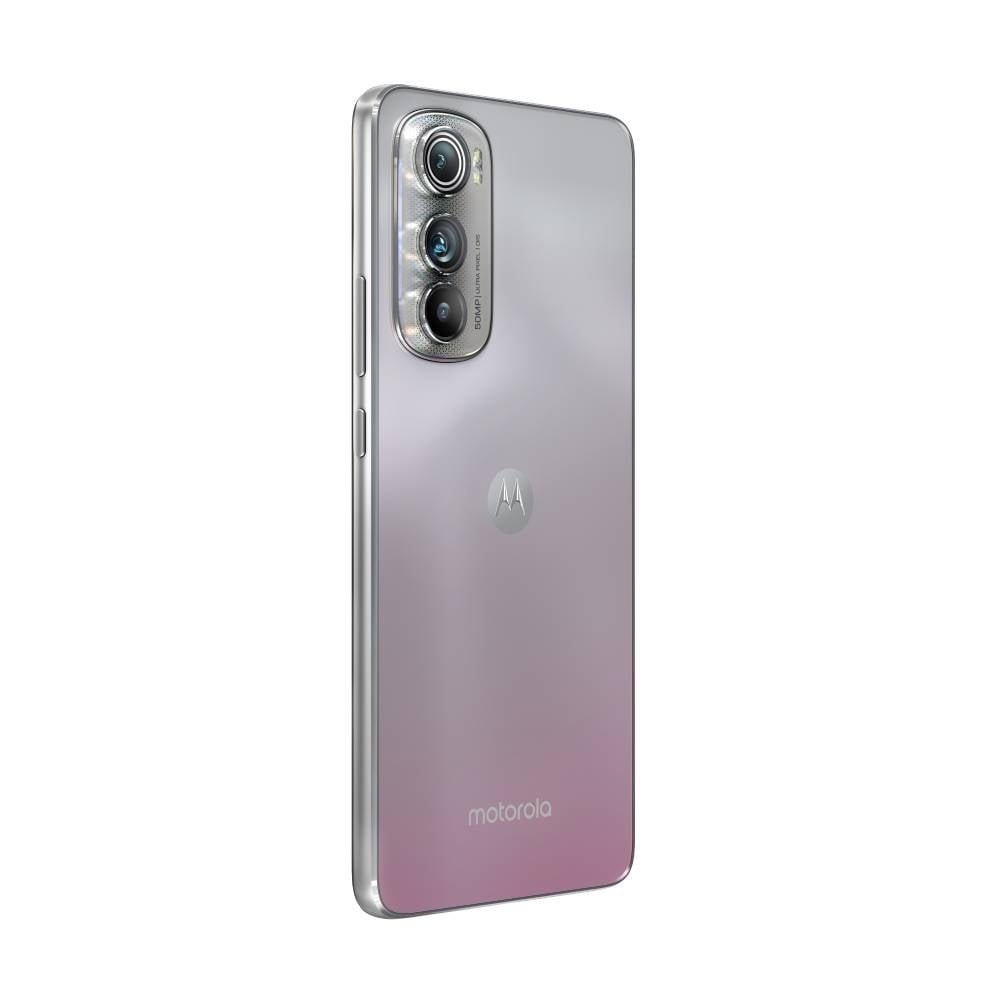 Smartphone Motorola Edge 30 Rosê, Tela de 6.5", 4G+Wi-Fi+NFC, And. 12, Câm. Tras. de 50+50+2MP, Frontal 32MP, 8GB RAM, 256GB