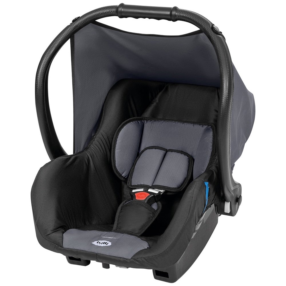 Bebê Conforto Carro Tutti Baby Evo 3 Posições Até 13kg Preto/Cinza