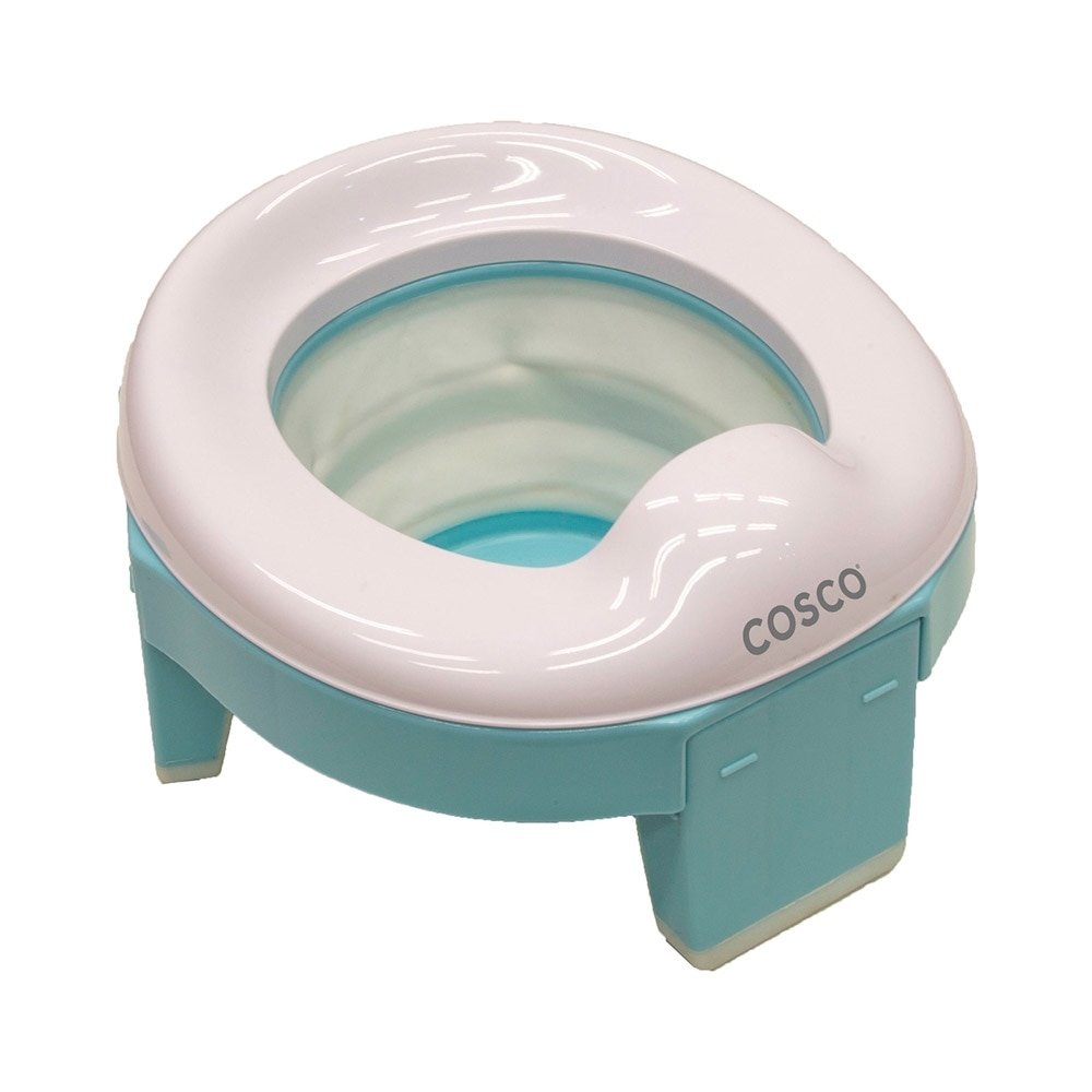 Troninho Infantil Cosco IMP01974, 2 em 1, Portátil com Redutor Sanitário, Azul