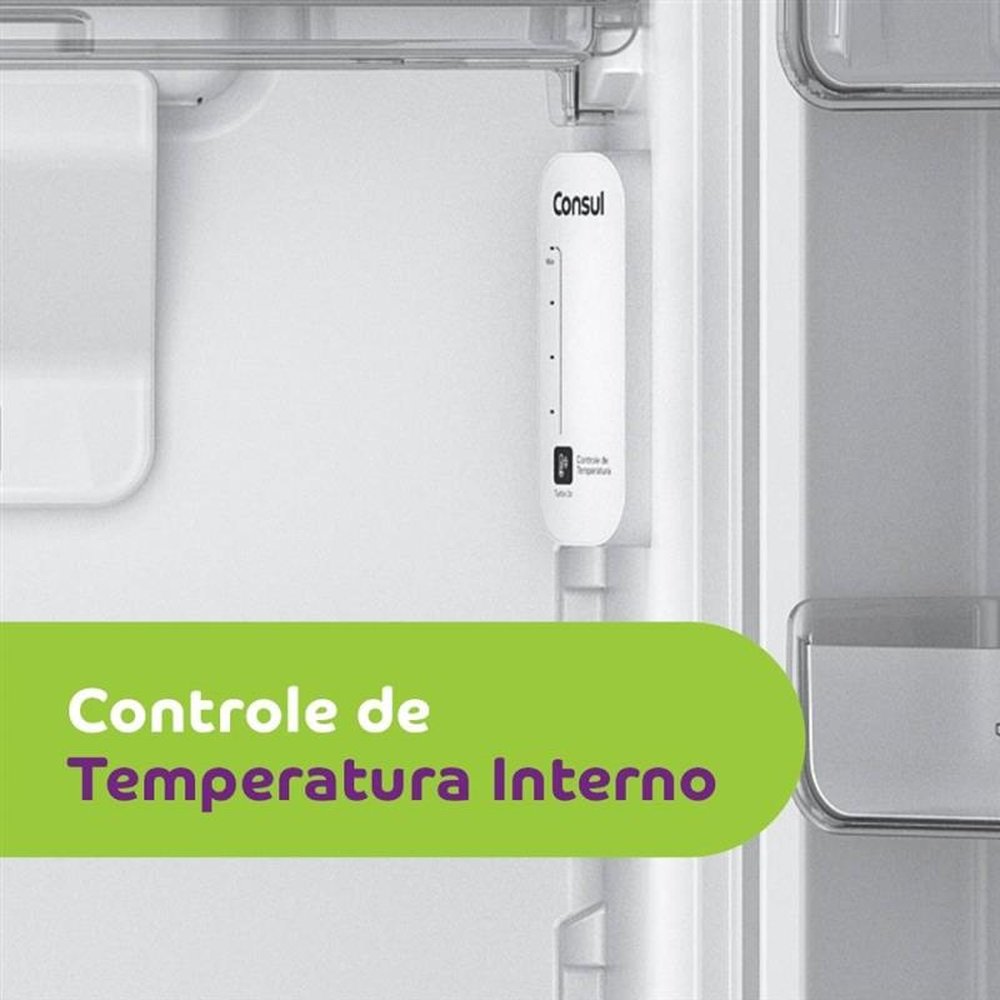 Geladeira/Refrigerador Consul 410 Litros CRM50HB |  Frost Free, Controle Interno de Temperatura, Espaço Flex, Branco, 220V