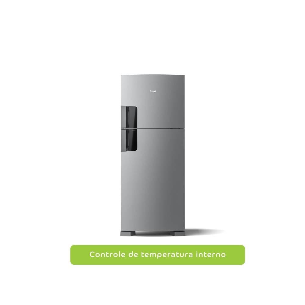 Geladeira/Refrigerador Consul 410 Litros CRM50HK, Frost Free, Controle Interno de Temperatura, Espaço Flex, Inox 220V