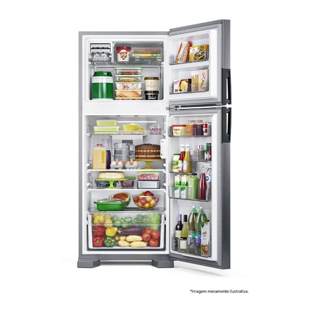 Geladeira/Refrigerador Consul 410 Litros CRM50HK, Frost Free, Controle Interno de Temperatura, Espaço Flex, Inox 220V