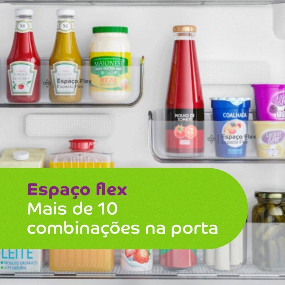 Geladeira/Refrigerador Consul 410 Litros CRM50HK, Frost Free, Controle Interno de Temperatura, Espaço Flex, Inox 220V