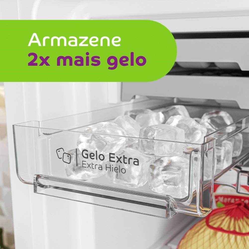 Geladeira/Refrigerador Consul 410 Litros CRM50HK, Frost Free, Controle Interno de Temperatura, Espaço Flex, Inox 220V