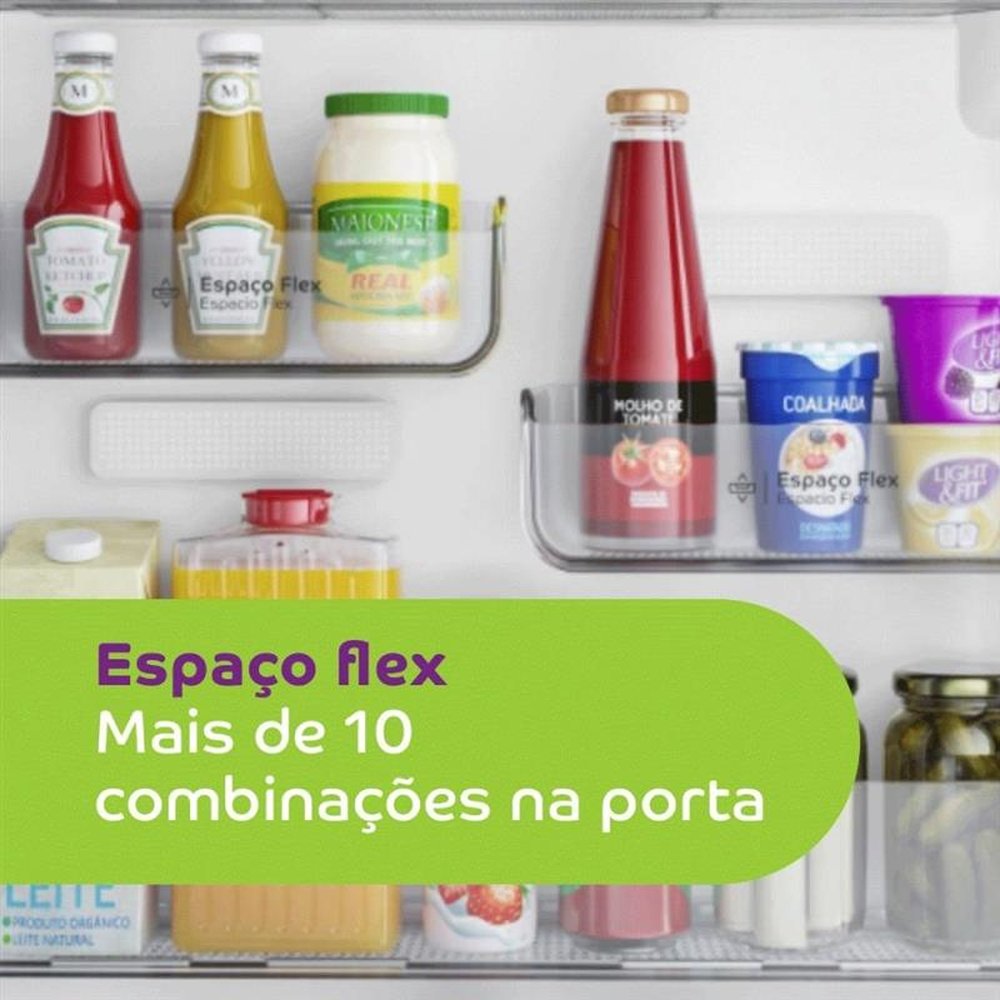 Geladeira/Refrigerador Consul 450 Litros CRM56HK, Frost Free, Painel Eletrônico Externo, Espaço Flex, Inox, 220V