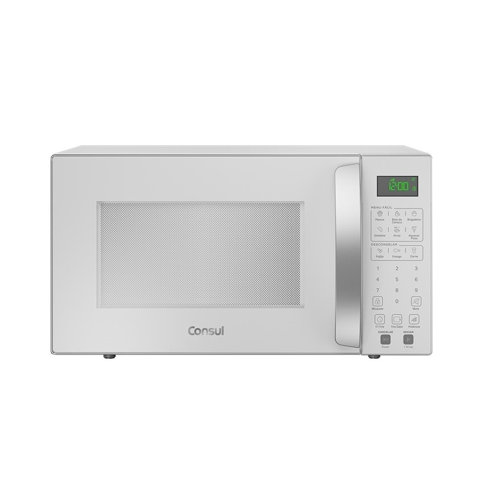 Micro-Ondas Consul 32 Litros CMS46AB - Painel Digital, Trava Segurança, Branco, 110V