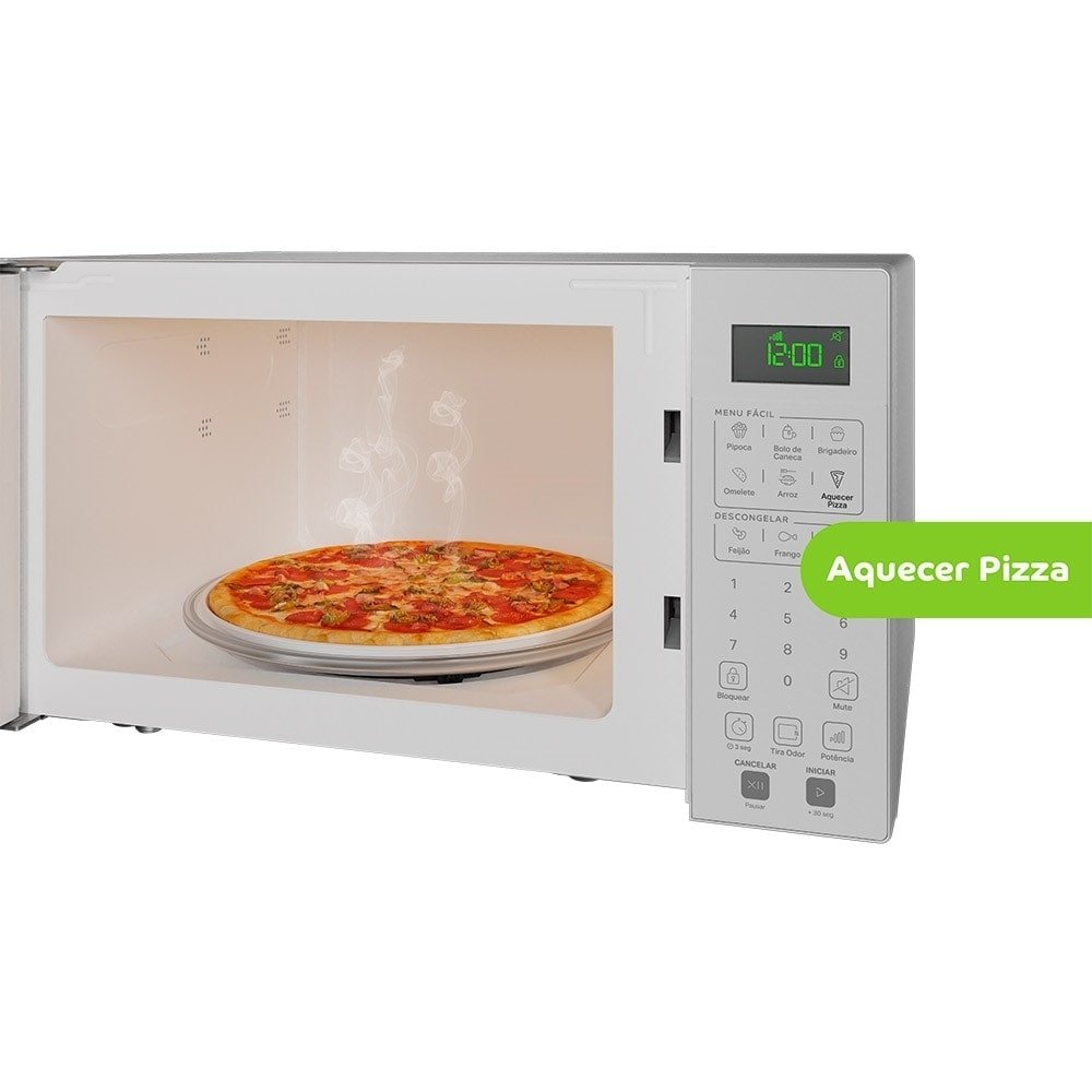 Micro-Ondas Consul 32 Litros CMS46AB - Painel Digital, Trava Segurança, Branco, 110V
