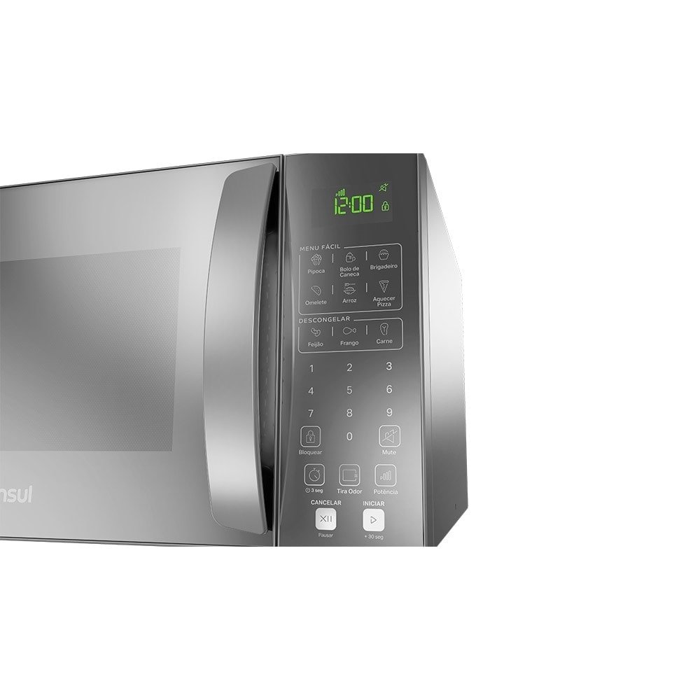 Micro-Ondas Consul 32 Litros CMS46AR, Espelhado, Inox, 220V