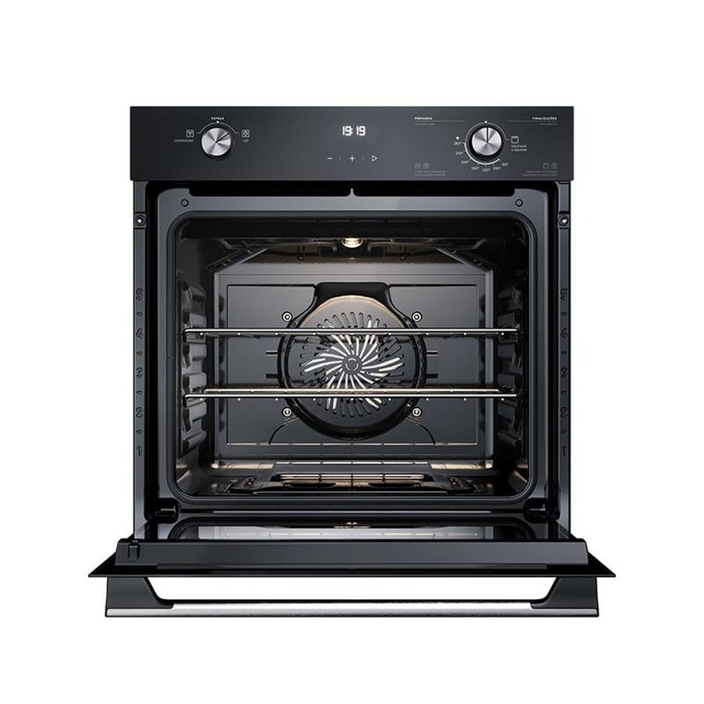 Forno a Gás de Embutir Electrolux 80 Litros OE8GH Efficient com Perfect Cook 360, Timer Digital, Preto, 220V