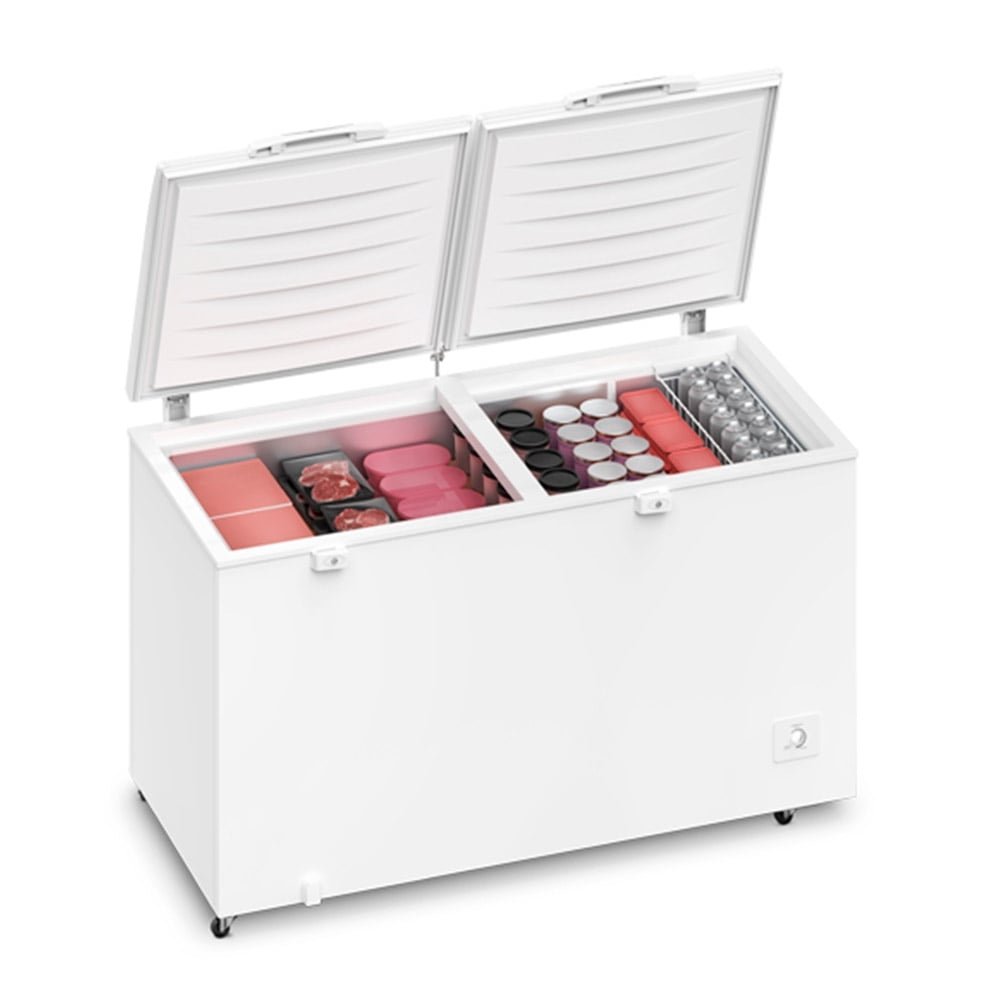 Freezer Horizontal Electrolux 513 Litros H550 com Cesto Aramado, Controle de Temperatura, Branco, 220V