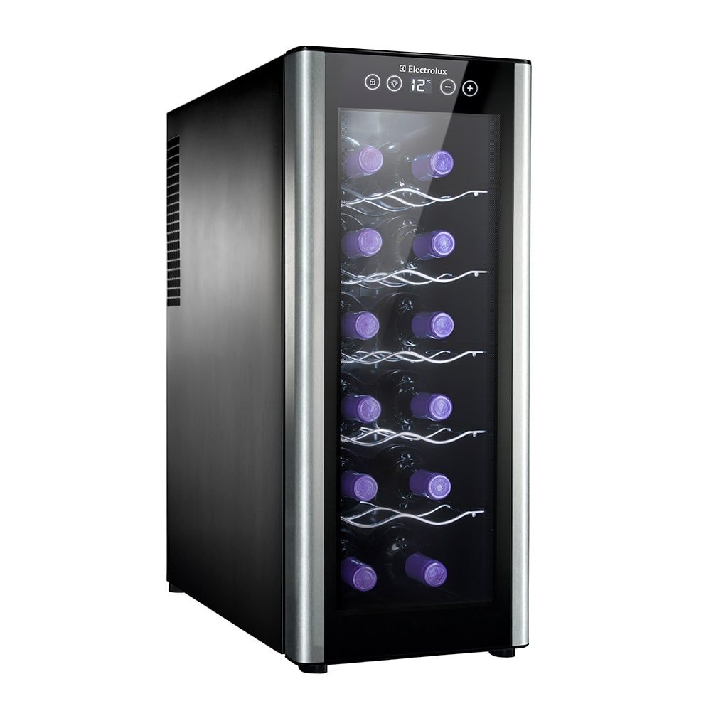 Adega 12 Garrafas Electrolux ACB12, Painel Touch Control, Preta, Bivolt
