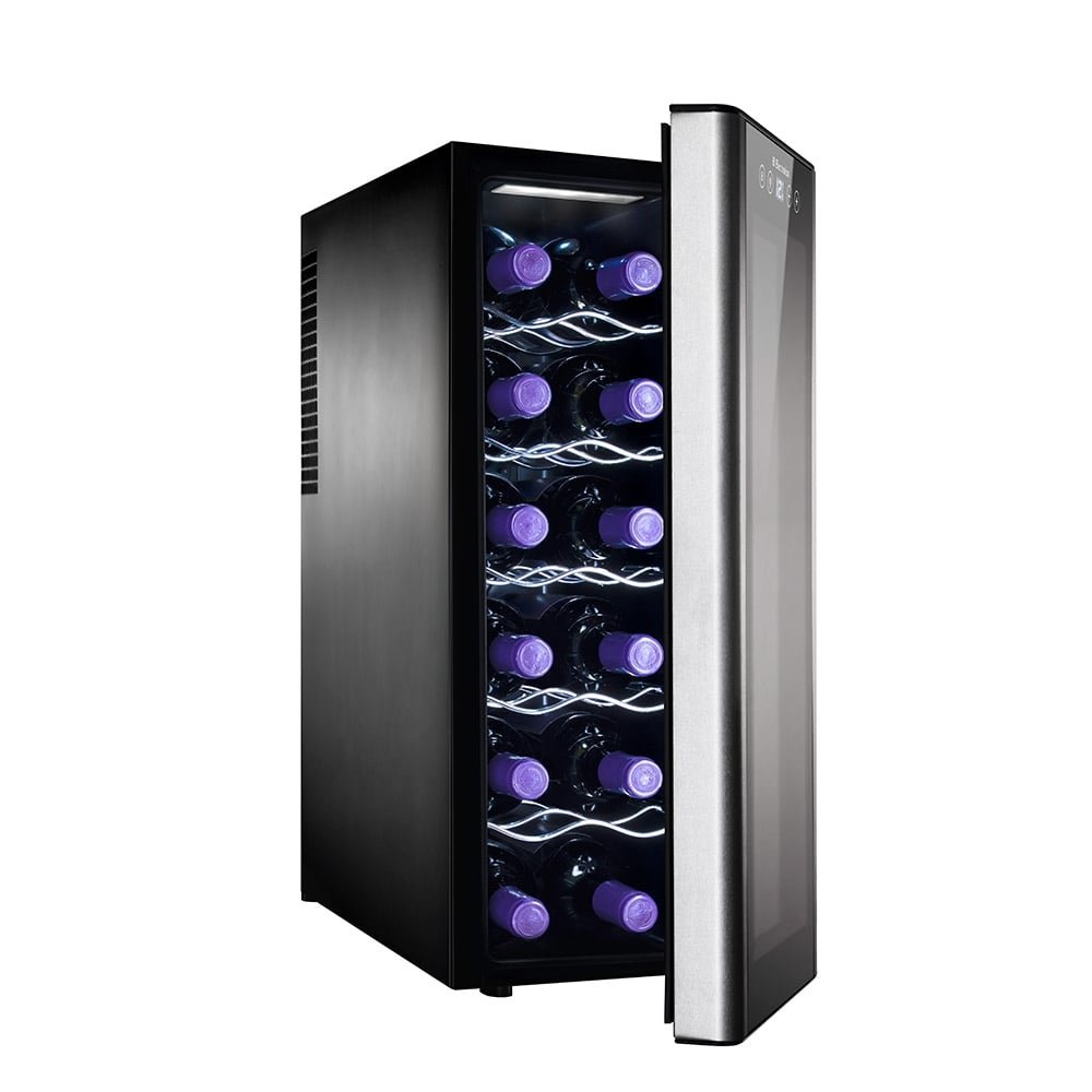 Adega 12 Garrafas Electrolux ACB12, Painel Touch Control, Preta, Bivolt