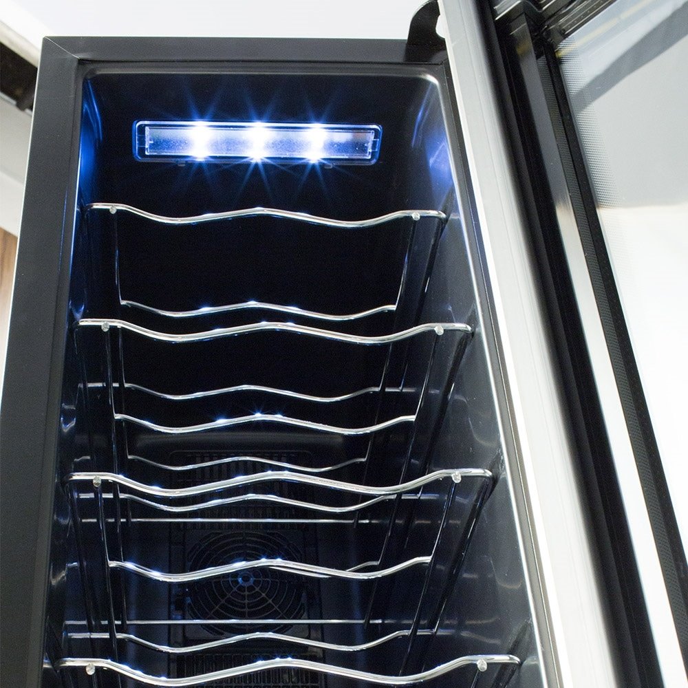 Adega 12 Garrafas Electrolux ACB12, Painel Touch Control, Preta, Bivolt