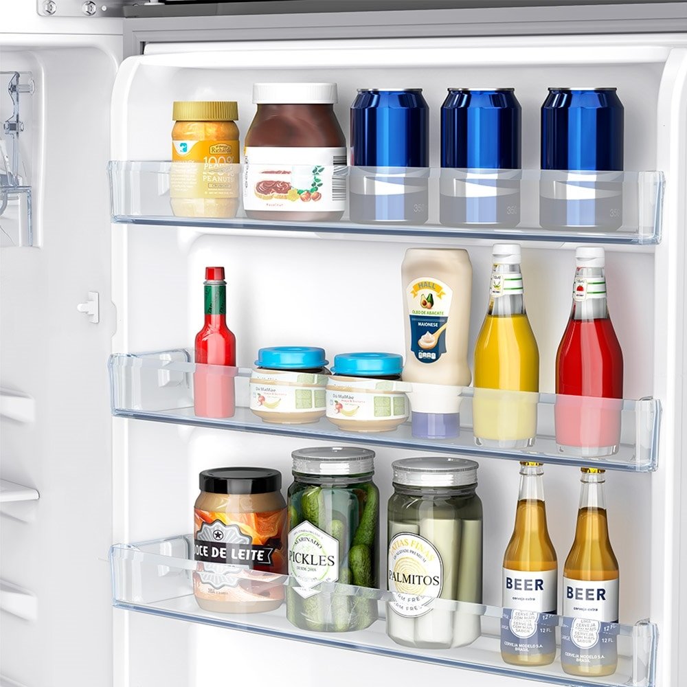 Geladeira/Refrigerador Panasonic 387 Litros NR-BT43PV1T | 2 Portas, Frost Free, Econavi, Titânio, 110V