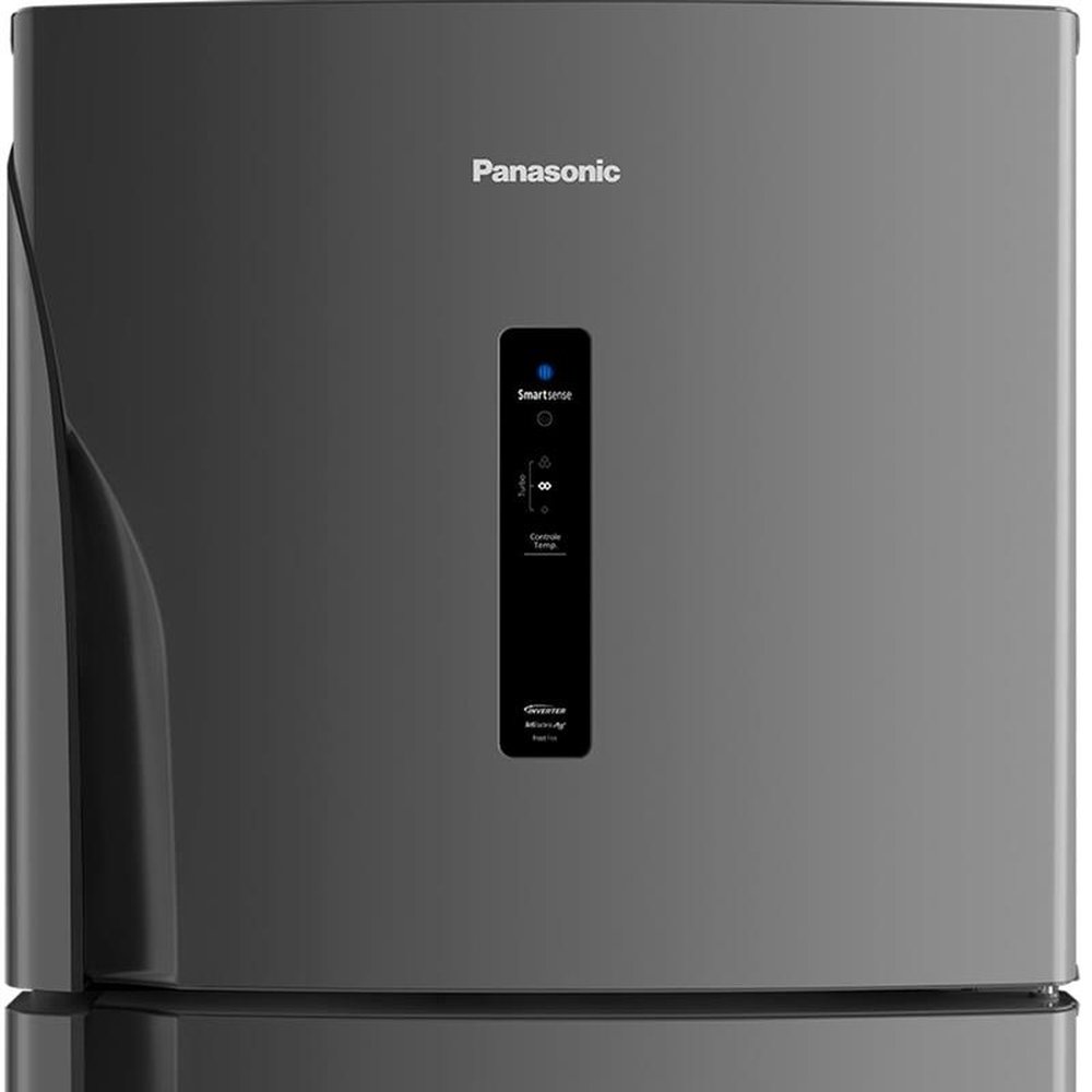 Geladeira/Refrigerador Panasonic 387 Litros NR-BT43PV1T | 2 Portas, Frost Free, Econavi, Titânio, 220V