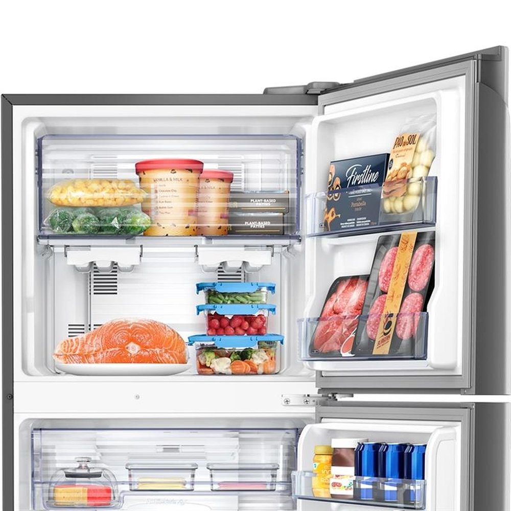 Geladeira/Refrigerador Panasonic 387 Litros NR-BT43PV1T | 2 Portas, Frost Free, Econavi, Titânio, 220V