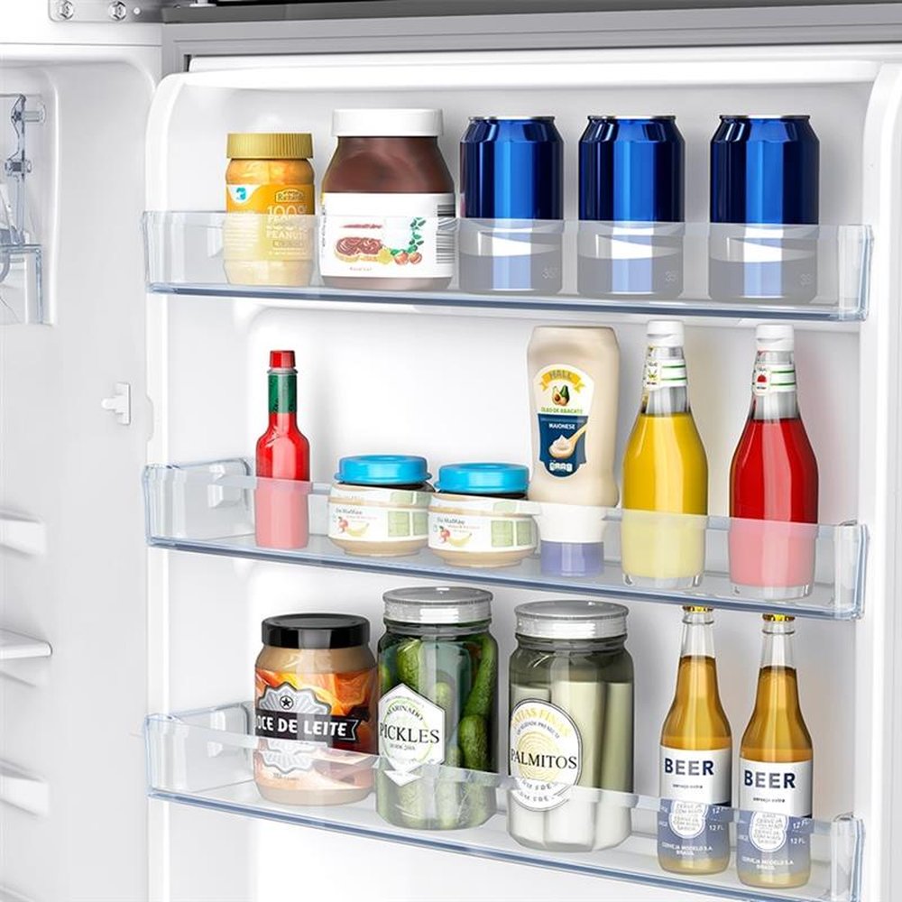 Geladeira/Refrigerador Panasonic 387 Litros NR-BT43PV1T | 2 Portas, Frost Free, Econavi, Titânio, 220V