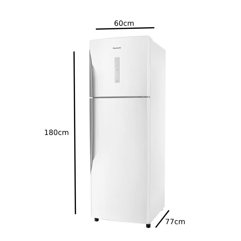 Geladeira/Refrigerador Panasonic 387 Litros A+++ NR-BT41PD1W - 2 Portas, Frost Free, Painel Eletrônico, Branco 110V